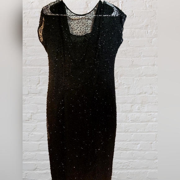 Stenay size 8 beaded calf length dress - Picture 3 of 5